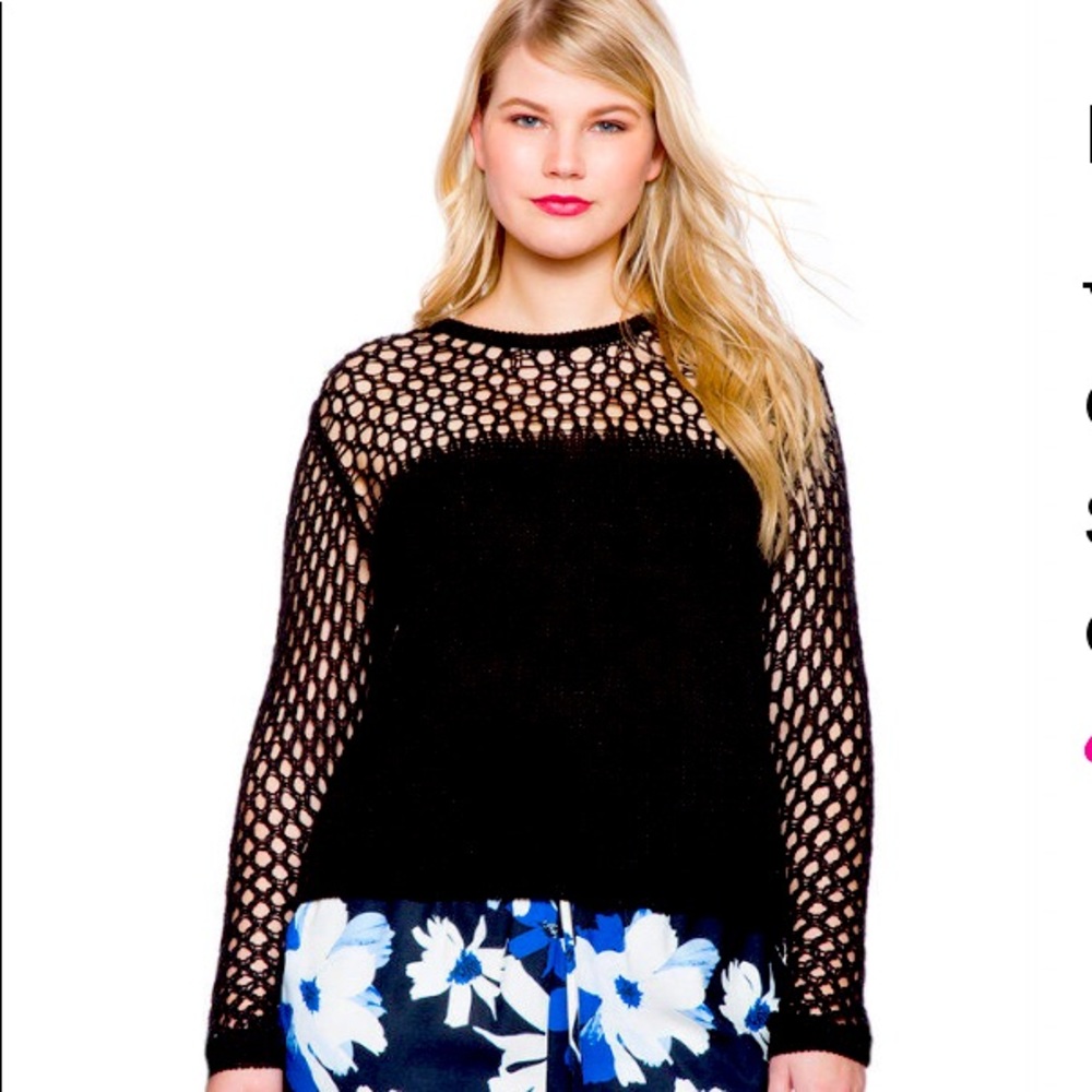 Eloquii Eyelet Sweater
